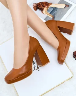 Royalfashion Czółenka damskie na wysokim słupku Cellcas