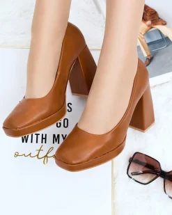 Royalfashion Czółenka damskie na wysokim słupku Cellcas