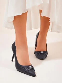 Royalfashion Czółenka damskie eko skórzane Venetia Nera