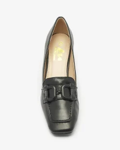 Royalfashion Czółenka damskie w kolorze czarnym Mokwell