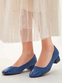 Royalfashion Czółenka damskie na niskim słupku Penolle