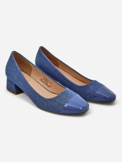 Royalfashion Czółenka damskie na niskim słupku Penolle