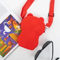 Royalfashion Czerwona torebka w kształcie misia