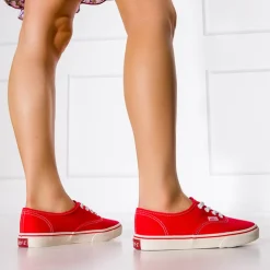 Royalfashion Czerwone damskie tenisówki typu trampki Lifeda