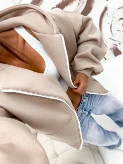 Royalfashion Damska bawełniana ocieplana bluza butterfly