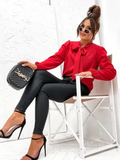 Royalfashion Damska bluzka z kokardą