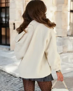 Royalfashion Damska kurtka a'la kożuszek