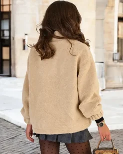 Royalfashion Damska kurtka a'la kożuszek