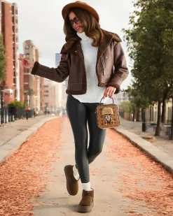 Royalfashion Damska kurtka typu biker