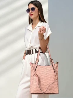 Royalfashion Damska lakierowana duża torebka z tłoczeniem