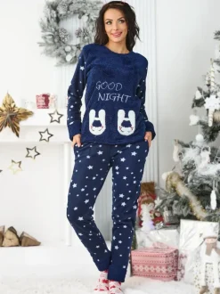 Royalfashion Damska piżama w gwiazdki