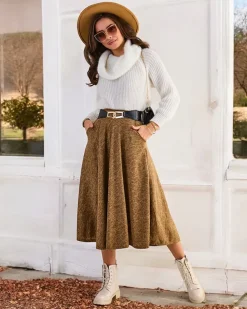 Royalfashion Damska spódnica midi