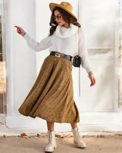 Royalfashion Damska spódnica midi