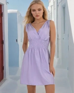 Royalfashion Damska sukienka mini na ramiączkach