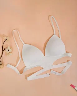 Royalfashion Damski biustonosz z ozdobnymi paseczkami