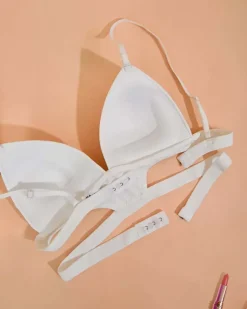 Royalfashion Damski biustonosz z ozdobnymi paseczkami