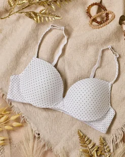 Royalfashion Damski biustonosz w kropeczki