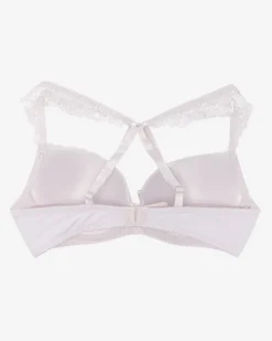 Royalfashion Damski biustonosz z koronką w kolorze jasnoszarym