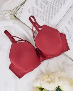 Royalfashion Damski biustonosz z ozdobnymi paseczkami