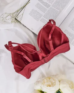 Royalfashion Damski biustonosz z ozdobnymi paseczkami