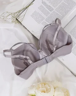 Royalfashion Damski biustonosz z ozdobnymi paseczkami