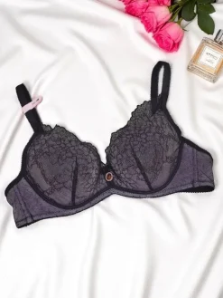 Royalfashion Damski biustonosz push- up z koronką Romance Push-Up