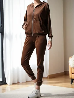 Royalfashion Damski komplet a'la welur