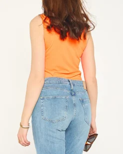 Royalfashion Damski top w kolorze pomarańczowym