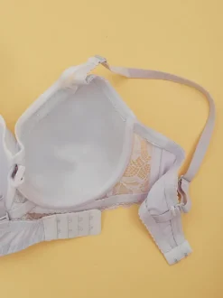 Royalfashion Damski usztywniany biustonosz z siateczką