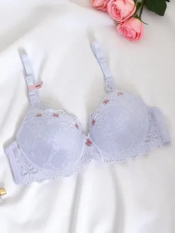 Royalfashion Damski usztywniany biustonosz z koronką Delicate Grace