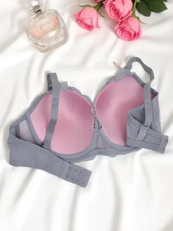 Royalfashion Damski usztywniany biustonosz z koronką Delicate Grace