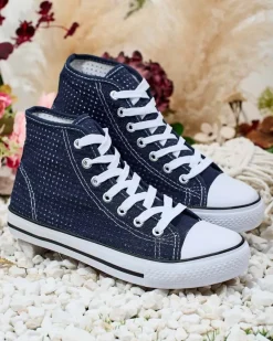 Royalfashion Damskie ażurowe trampki Nimm