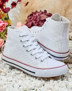 Royalfashion Damskie ażurowe trampki Nimm