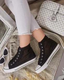 Royalfashion Damskie ażurowe trampki Nizzef