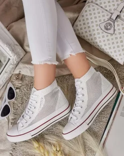 Royalfashion Damskie ażurowe trampki Nizzef