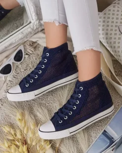 Royalfashion Damskie ażurowe trampki Nizzef