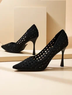 Royalfashion Damskie ażurowe czółenka na szpilce Ecatte