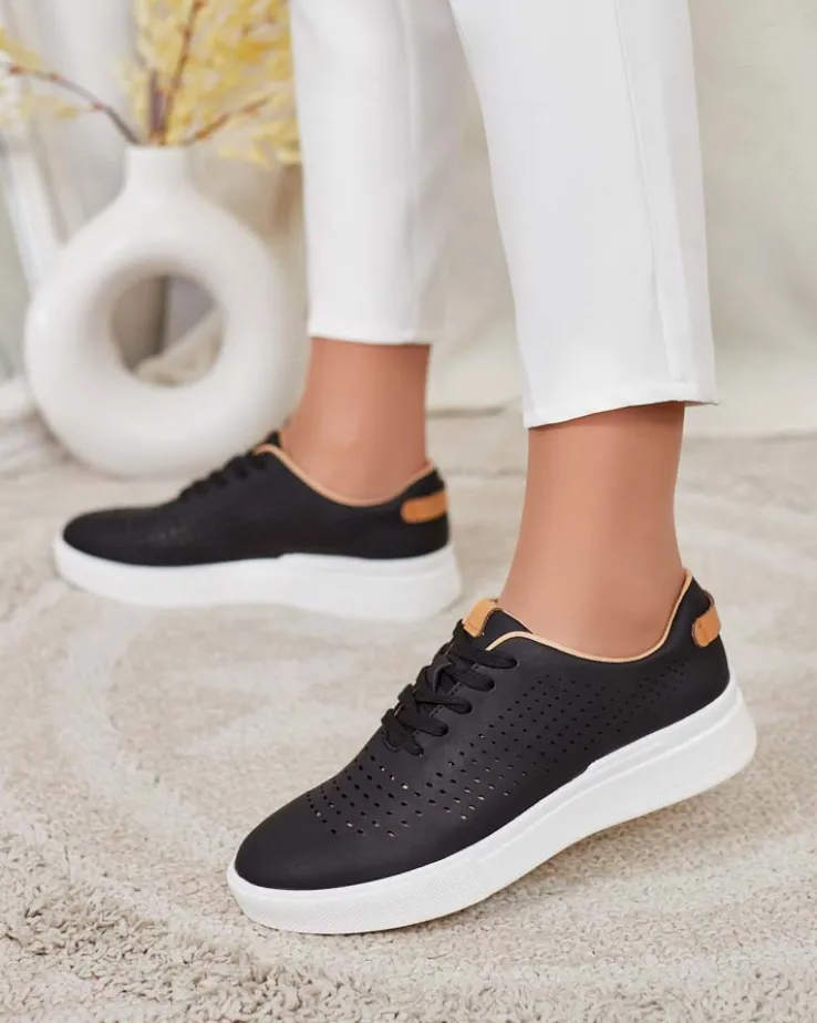 Royalfashion Damskie ażurowe buty sportowe Deromias