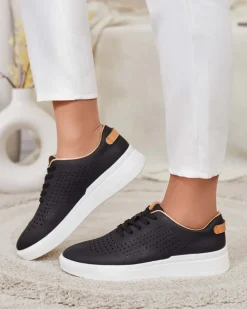 Royalfashion Damskie ażurowe buty sportowe Deromias