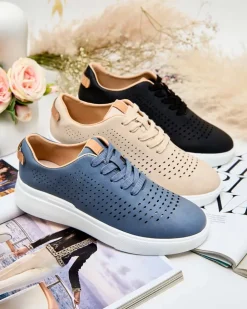 Royalfashion Damskie ażurowe buty sportowe Deromias