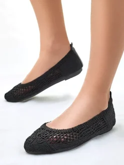 Royalfashion Damskie baleriny ażurowe Annete