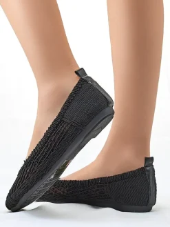 Royalfashion Damskie baleriny ażurowe Annete