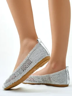 Royalfashion Damskie baleriny ażurowe Annete