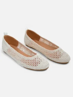 Royalfashion Damskie baleriny ażurowe Annete