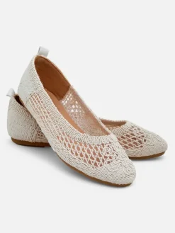 Royalfashion Damskie baleriny ażurowe Annete