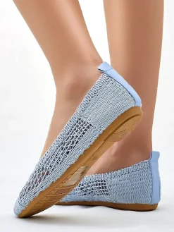 Royalfashion Damskie baleriny ażurowe Annete