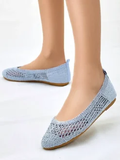 Royalfashion Damskie baleriny ażurowe Annete