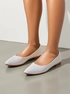 Royalfashion Damskie baleriny lakierowane Aramiese