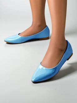 Royalfashion Damskie baleriny lakierowane Aramiese