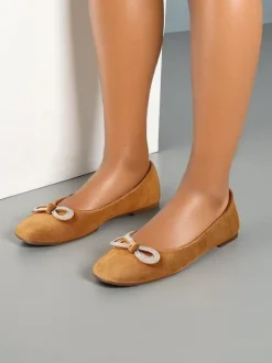 Royalfashion Damskie baleriny z kokardką Cocar